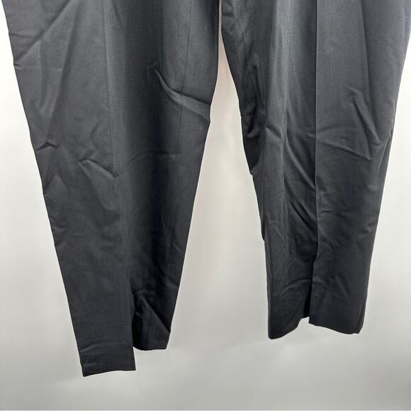 Pal Zileri Black Wool Straight Leg Trouser Dress Pants Size 56‎ - Picture 3 of 10